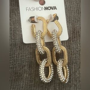 Gold & Silver Dangling earrings